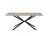 Masă dining Nox - 3003, Grey stone, 180x90x79 cm