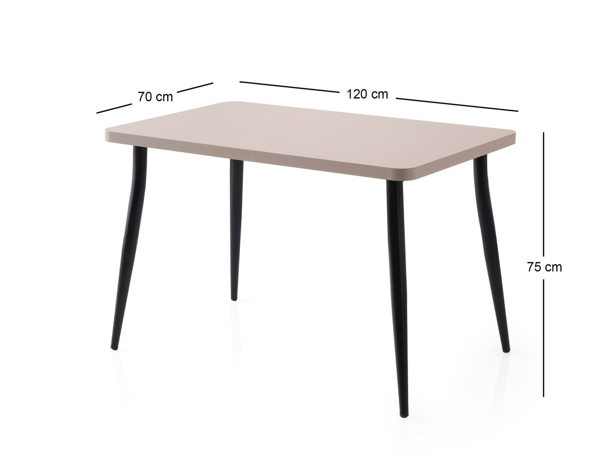 Masă dining Oslo - 3074, Moca deschis, 120x70x75 cm