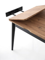 Masă dining extensibilă Totem - 3043, Pin atlantic, 80x80x75 cm