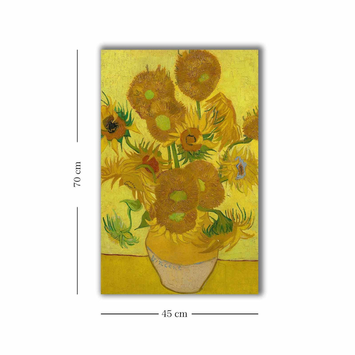 Tablou Canvas Spring, Galben, 70 x 45 cm