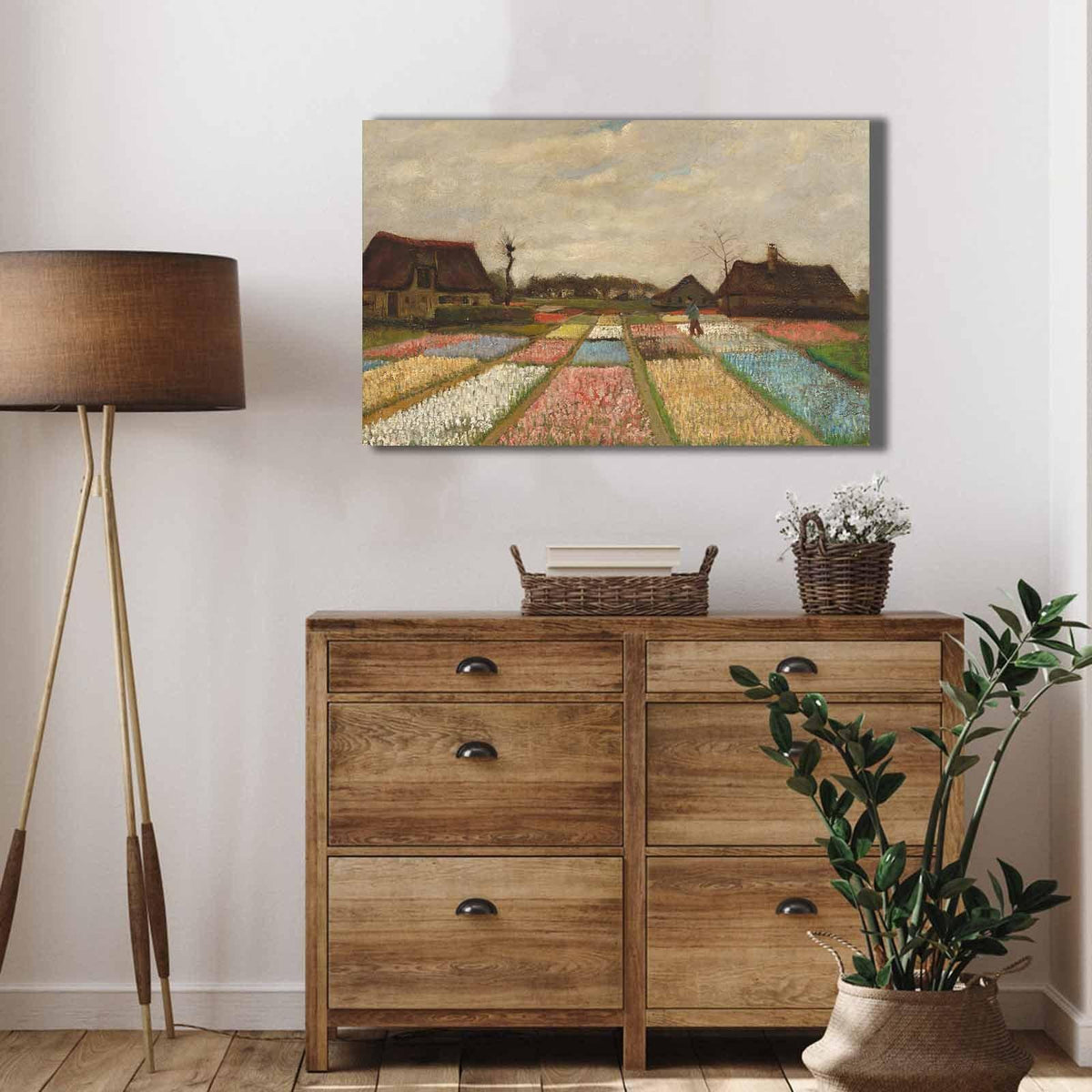 Tablou Canvas Gradina Lalele, Multicolor, 70 x 45 cm, SKU 978VNC1171