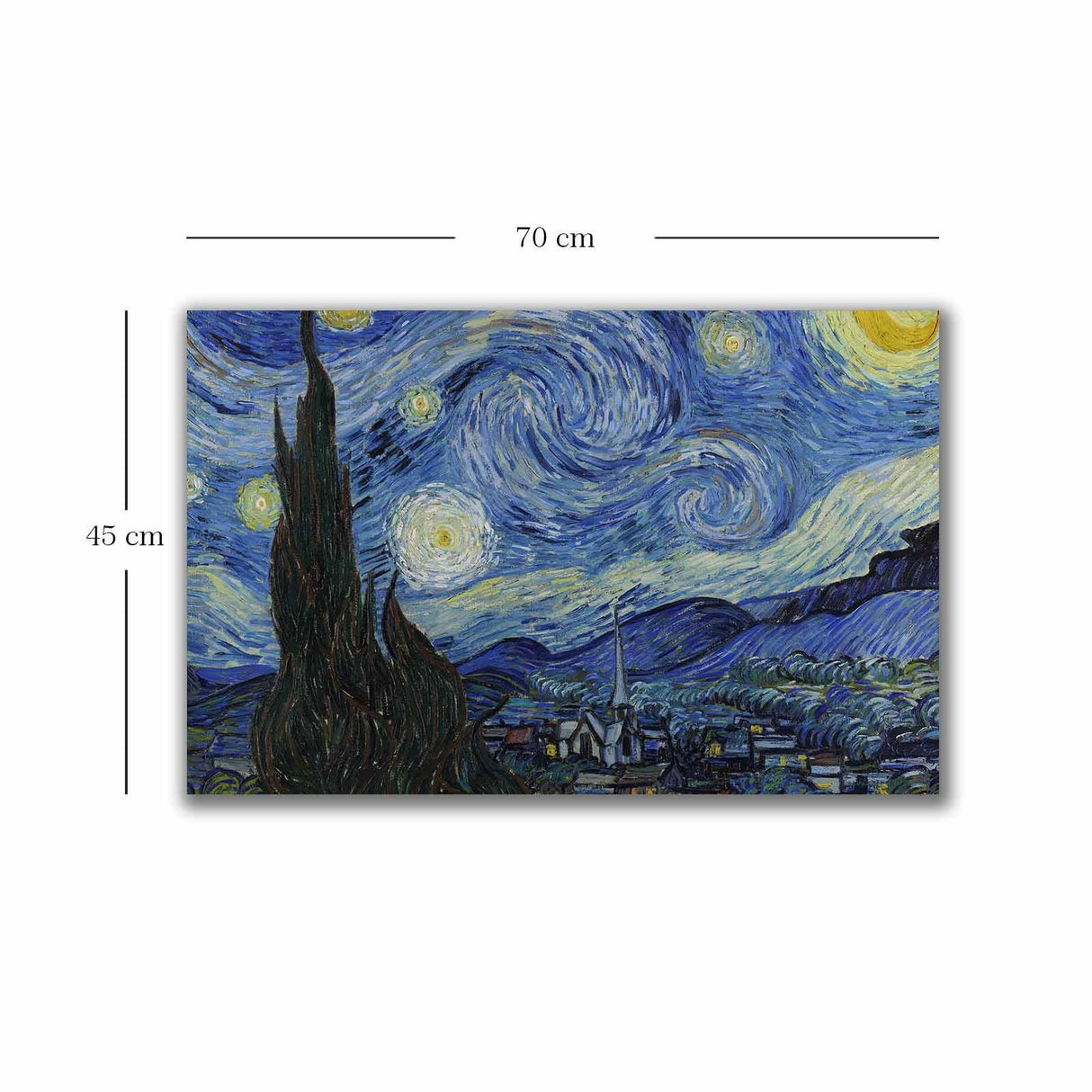 Tablou Canvas Satul Vechi illusion, Multicolor, 70 x 45 cm