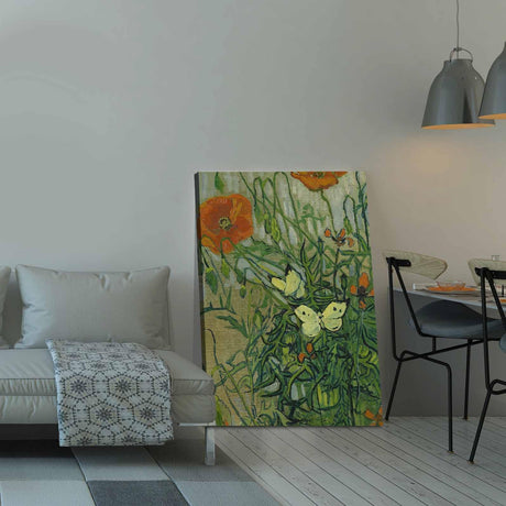 Tablou Canvas Fluturi, Verde, 100 x 70 cm