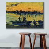 Tablou Canvas Pescari, Multicolor, 100 x 70 cm
