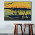 Tablou Canvas Pescari, Multicolor, 100 x 70 cm, SKU 978VNC1222