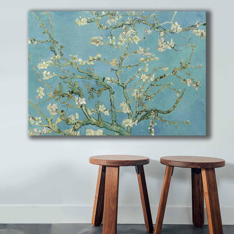 Tablou Canvas Copac inflorit, Multicolor, 100 x 70 cm