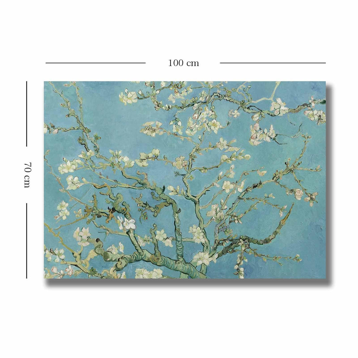 Tablou Canvas Copac inflorit, Multicolor, 100 x 70 cm