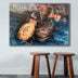 Tablou Canvas Old Boots, Maro, 100 x 70 cm, SKU 978VNC1236