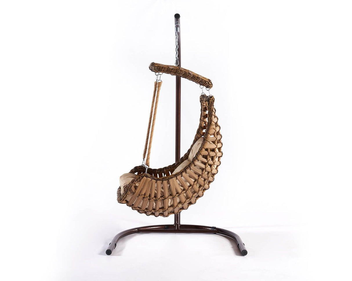 Balansoar de grădină Alacati Orgu, Diverse culori, 120x106x214 cm - Maro | SKU: 991DVN1201 | Balansoar de grădină Alacati Orgu, 120x106x214 cm, varianta Maro, produs pentru amenajarea locuinței, disponibil online în România la CasaMob