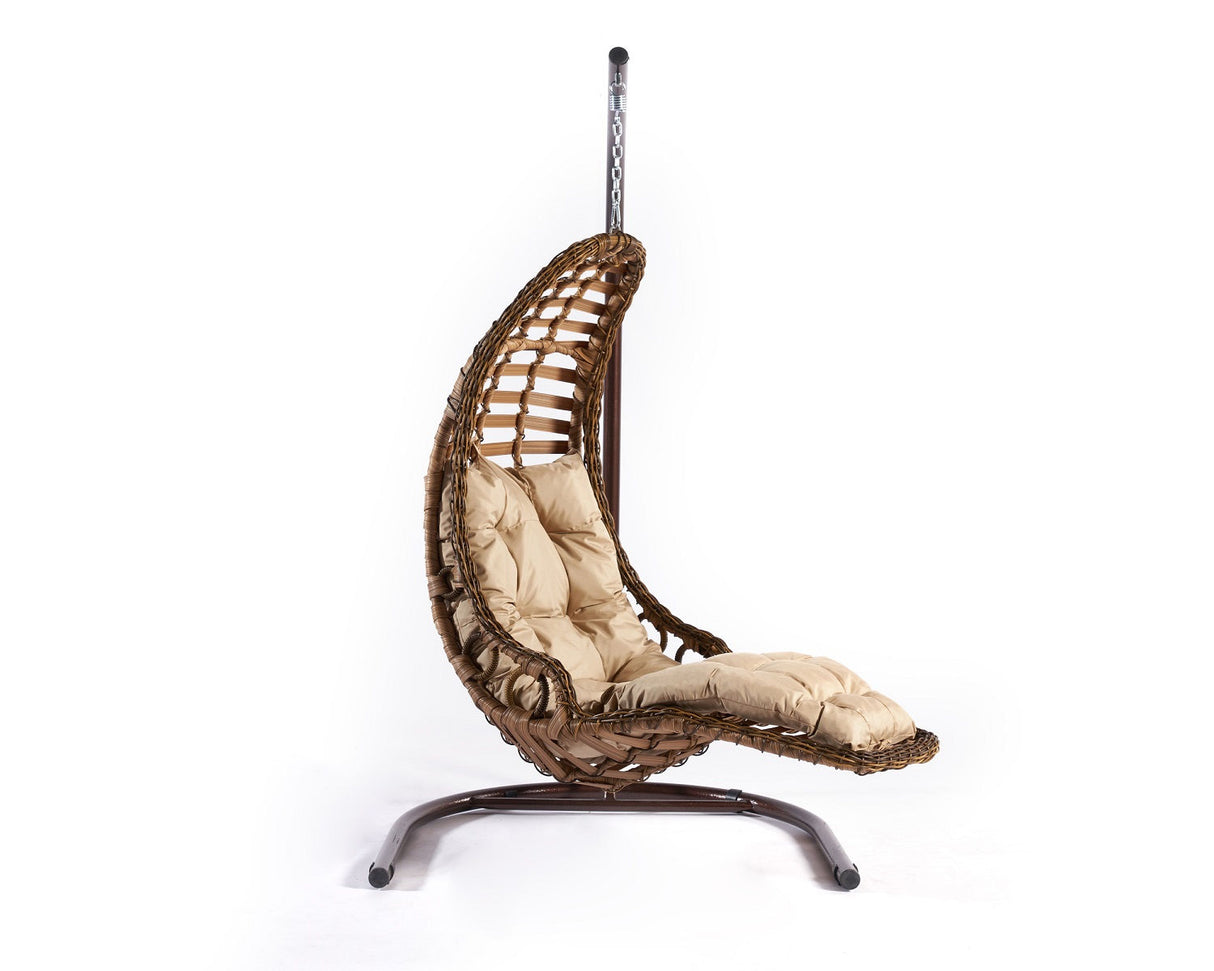 Balansoar de grădină Bodrum, Diverse culori, 120x106x214 cm - Maro | SKU: 991DVN1202 | Balansoar de grădină Bodrum, 120x106x214 cm, varianta Maro, produs pentru amenajarea locuinței, disponibil online în România la CasaMob