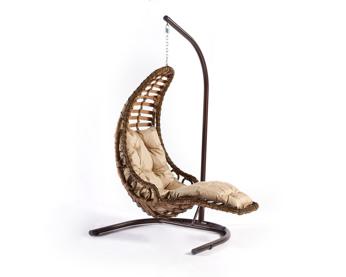 Balansoar de grădină Bodrum, Diverse culori, 120x106x214 cm - Maro | SKU: 991DVN1202 | Balansoar de grădină Bodrum, 120x106x214 cm, varianta Maro, produs pentru amenajarea locuinței, disponibil online în România la CasaMob