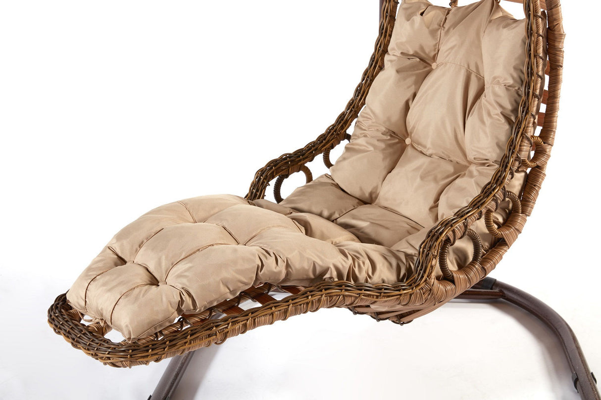Balansoar de grădină Bodrum, Diverse culori, 120x106x214 cm - Maro | SKU: 991DVN1202 | Balansoar de grădină Bodrum, 120x106x214 cm, varianta Maro, produs pentru amenajarea locuinței, disponibil online în România la CasaMob