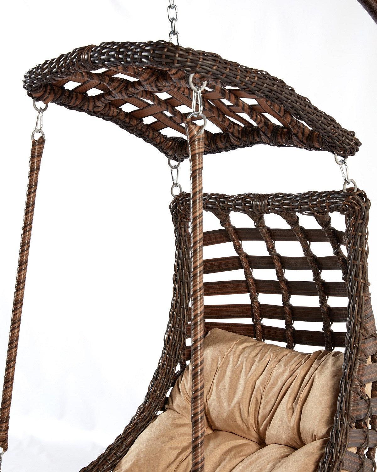Balansoar de grădină Alacati Orgu, Diverse culori, 120x106x214 cm - Maro închis | SKU: 991DVN1206 | Balansoar de grădină Alacati Orgu, 120x106x214 cm, varianta Maro închis, produs pentru amenajarea locuinței, disponibil online în România la CasaMob