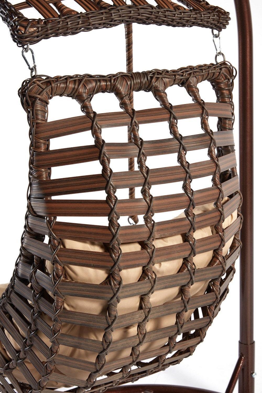 Balansoar de grădină Alacati Orgu, Diverse culori, 120x106x214 cm - Maro închis | SKU: 991DVN1206 | Balansoar de grădină Alacati Orgu, 120x106x214 cm, varianta Maro închis, produs pentru amenajarea locuinței, disponibil online în România la CasaMob