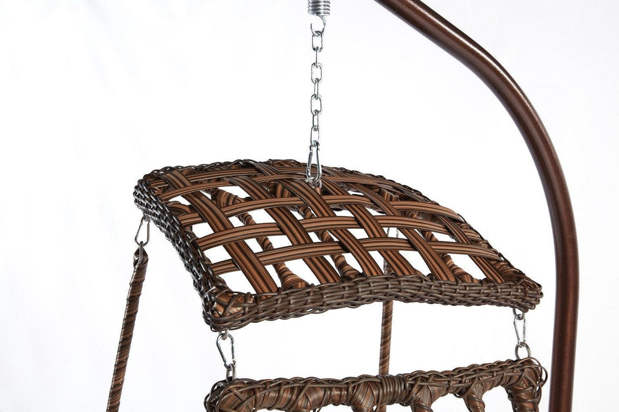 Balansoar de grădină Alacati Orgu, Diverse culori, 120x106x214 cm - Maro închis | SKU: 991DVN1206 | Balansoar de grădină Alacati Orgu, 120x106x214 cm, varianta Maro închis, produs pentru amenajarea locuinței, disponibil online în România la CasaMob