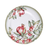 Serviciu de masă 24 bucăți PRS 532, Roșu - Alb - Verde, 25x25x2 cm