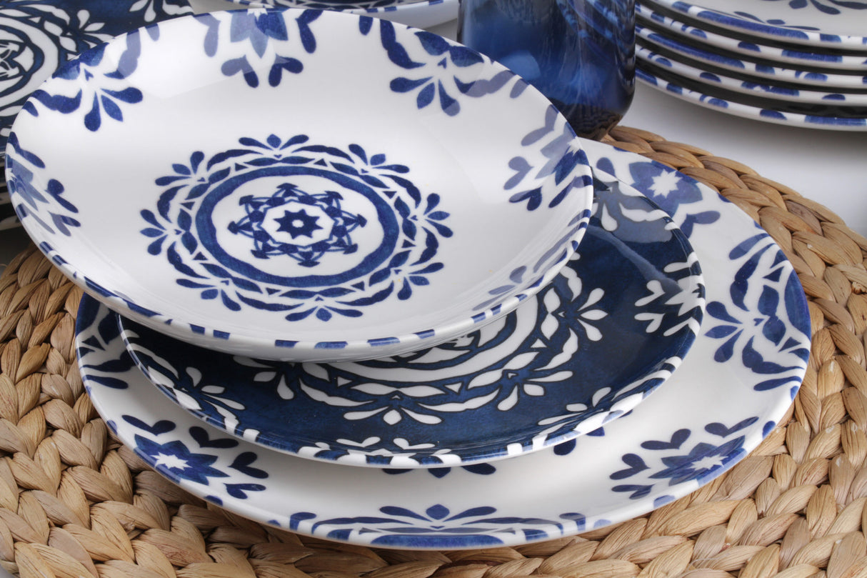 Serviciu de masă 24 bucăți T PRS 609, Multicolor, 25x25x2 cm