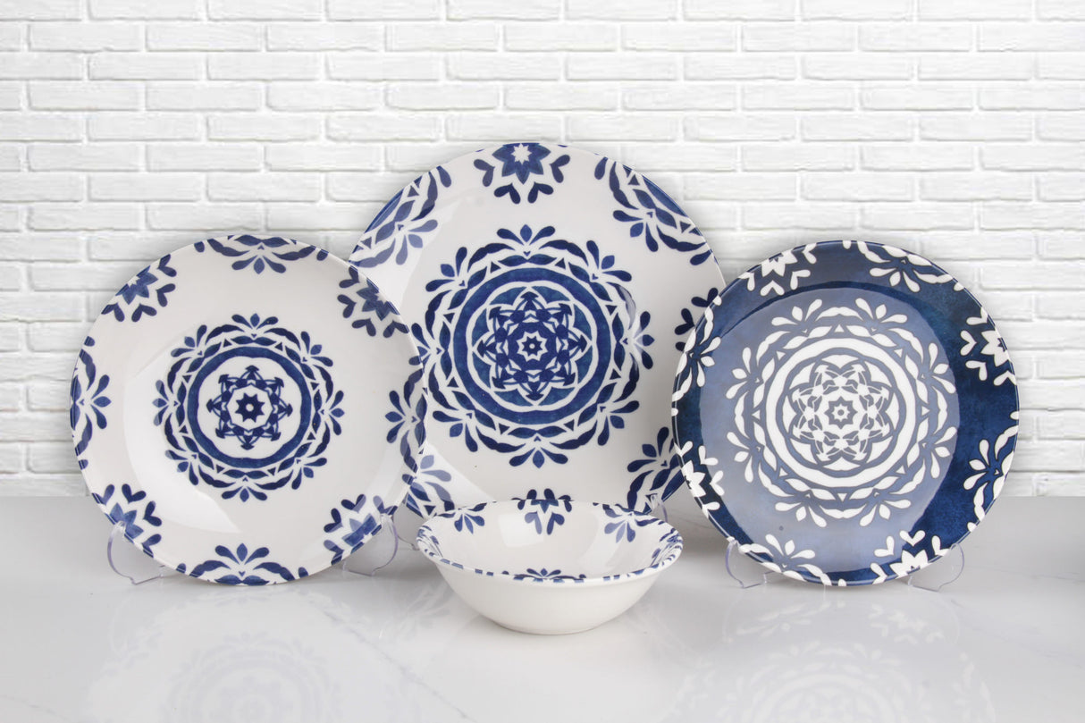 Serviciu de masă 24 bucăți T PRS 609, Multicolor, 25x25x2 cm