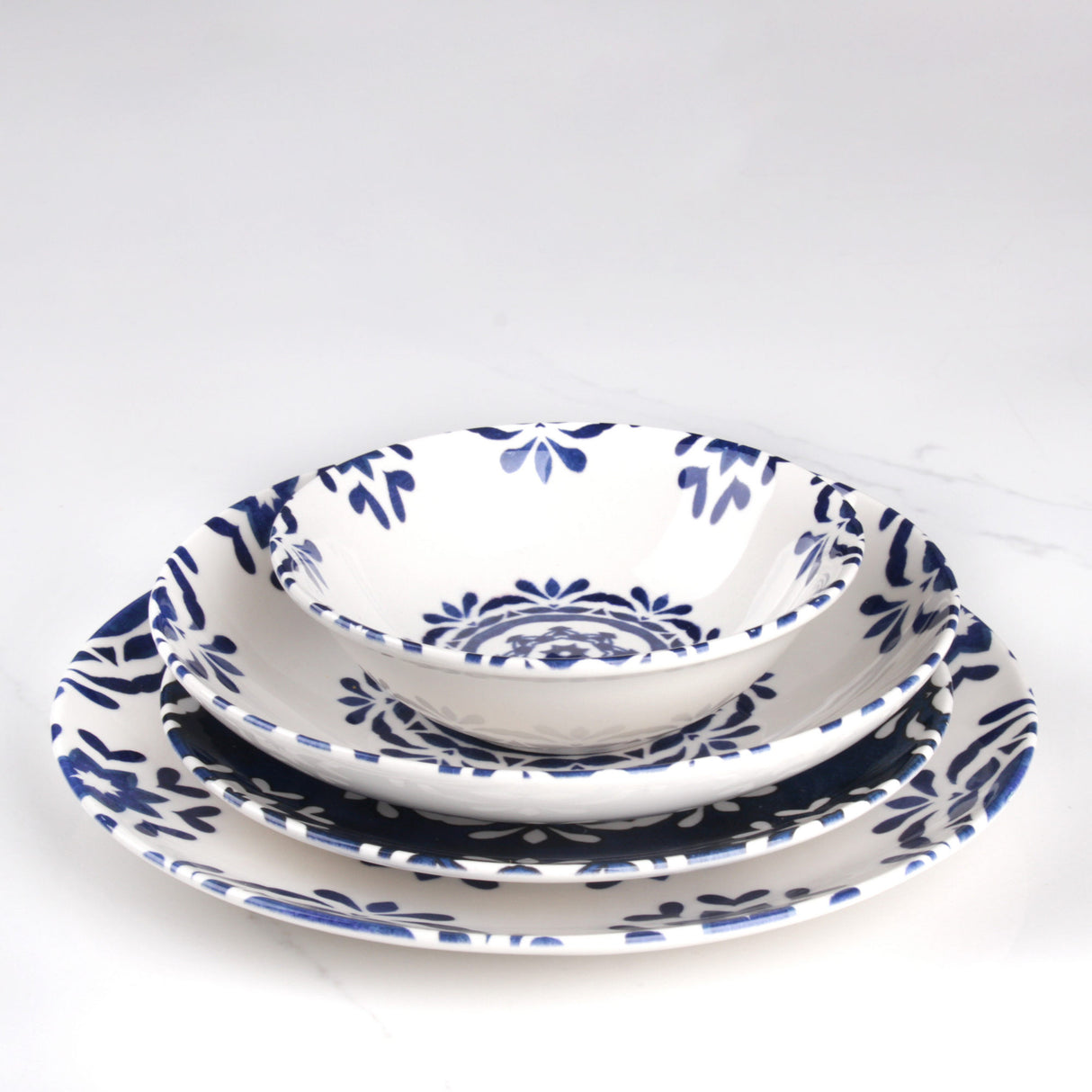 Serviciu de masă 24 bucăți T PRS 609, Multicolor, 25x25x2 cm
