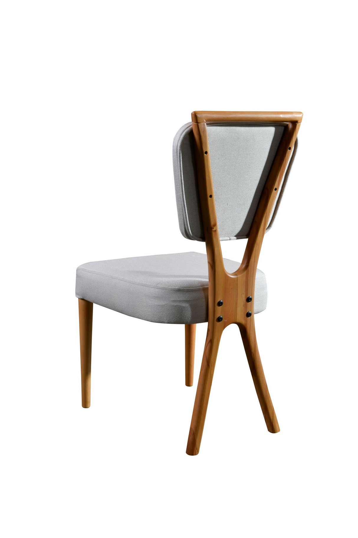 Set 2 scaune Palace v2, Stejar - Crem, 47x45x92 cm