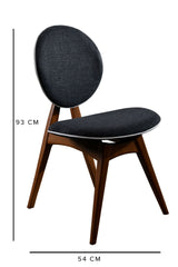 Set 2 scaune Touch v2, Diverse culori, 54x55x93 cm - Nuc - Antracit | SKU: 998VOW1114 | Set 2 scaune Touch v2, 54x55x93 cm, varianta Nuc - Antracit, produs pentru amenajarea locuinței, disponibil online în România la CasaMob