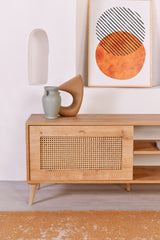 Comodă TV Hazeran 140, Stejar, 138x41x15 cm