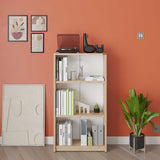 Biblioteca KTP-130-BB-1 Home Collection® Nino, 3 rafturi, Alb - Stejar, 58x106x23 cm - Stejar | SKU: KTP-130-FF-1