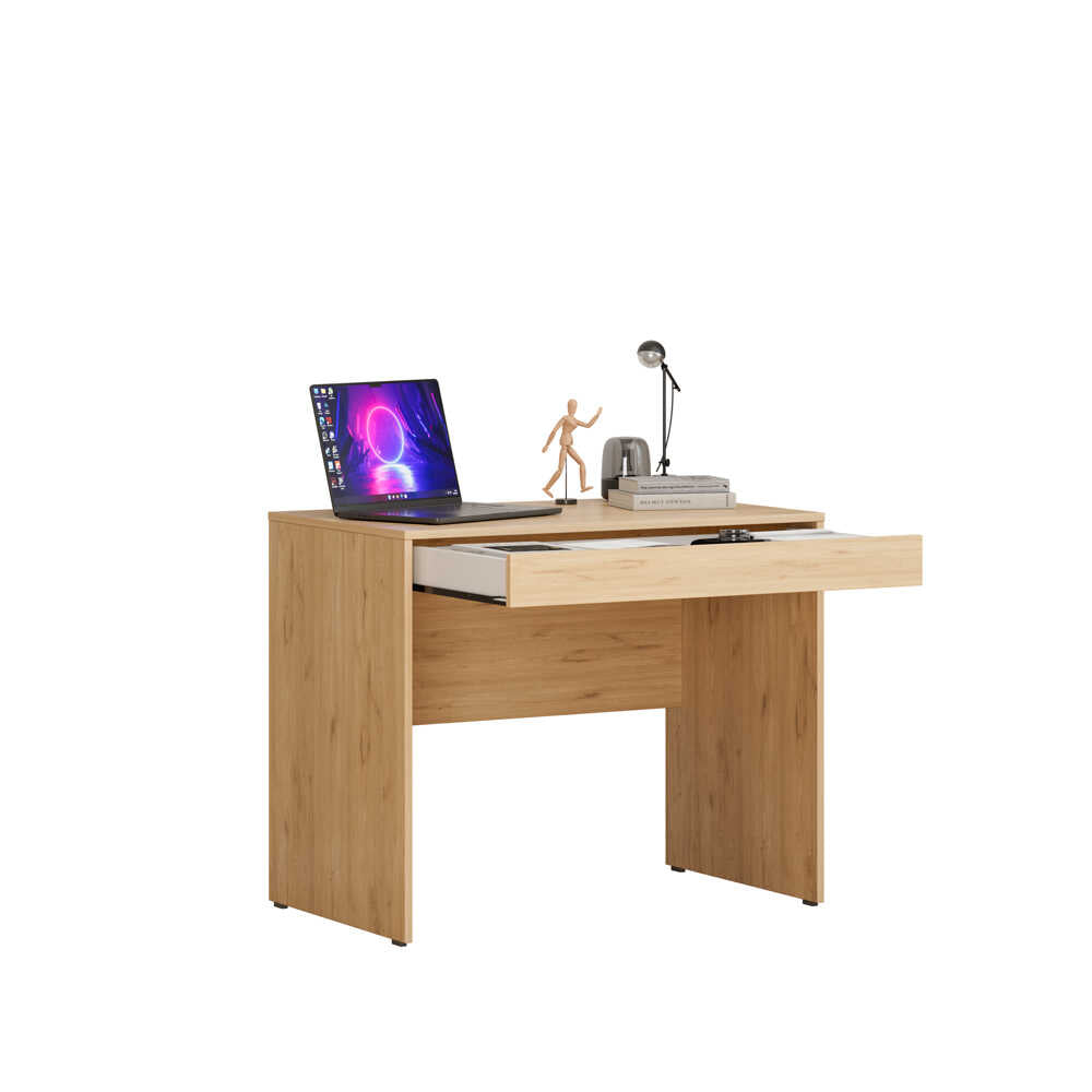Birou CMS-301-DD-1 Home Collection®, cu sertar, 90x75x55 cm - Stejar | SKU: CMS-301-FF-1