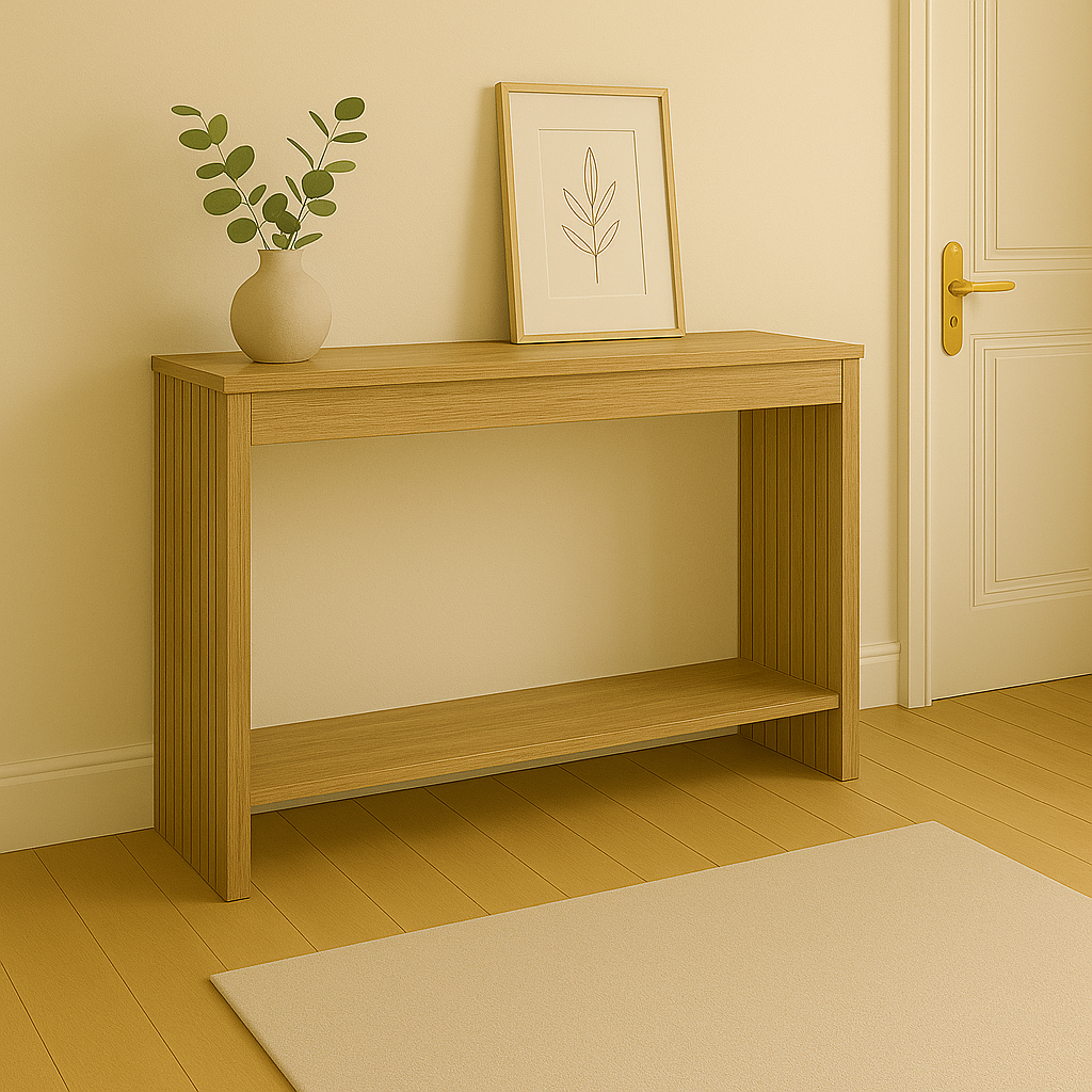 Consola Focused, natural, 120x35x74 cm