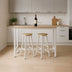 Set de sufragerie, bar Marle, Alb - Negru, 120x40x100 cm