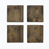 Accesoriu decorativ de perete din molid A066, Nuc, 14x14 cm