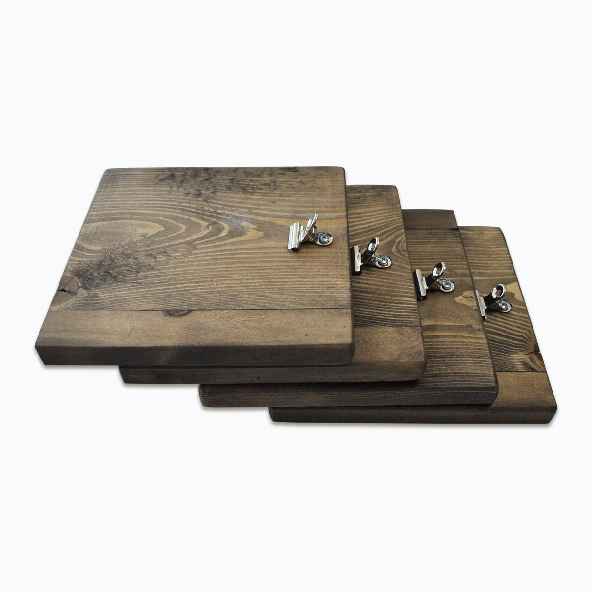 Accesoriu decorativ de perete din molid A066, Nuc, 14x14 cm
