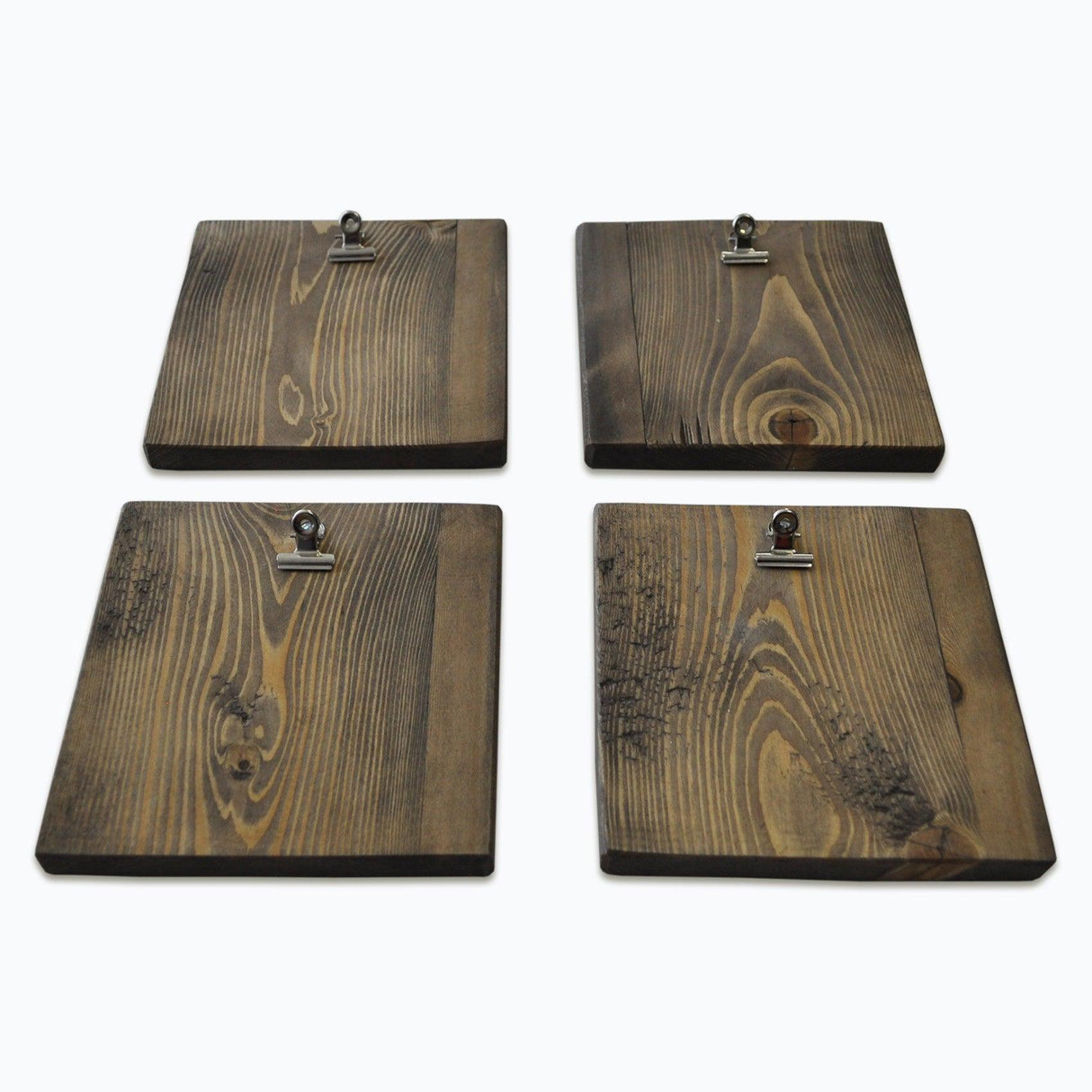 Accesoriu decorativ de perete din molid A066, Nuc, 14x14 cm