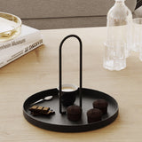 Accesoriu metalic decorativ Simi, Negru, 21x18 cm