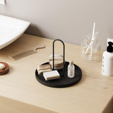 Accesoriu metalic decorativ Simi, Negru, 21x18 cm