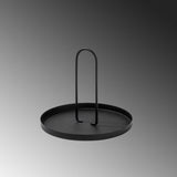Accesoriu metalic decorativ Simi, Negru, 21x18 cm