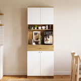 Dulap multifuncțional ADR-841-FB-2 Home Collection® Lungo, 4 uși și 1 sertar, Stejar-Alb, 72x195x45 cm
