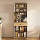 Dulap multifuncțional ADR-841-FB-2 Home Collection® Lungo, 4 uși și 1 sertar, Stejar-Alb, 72x195x45 cm