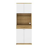 Dulap multifuncțional ADR-841-FB-2 Home Collection® Lungo, 4 uși și 1 sertar, Stejar-Alb, 72x195x45 cm