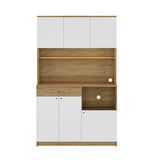 Dulap multifuncțional ADR-861-FB-2 Home Collection® Lungo, 6 uși și 1 sertar, Stejar-Alb, 120x195x45 cm