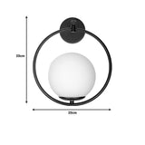Aplica Blento metal, negru, D20x20 cm