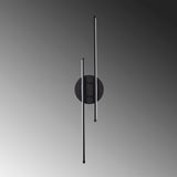 Aplica De Perete Balley, Auriu, 10x10x86 cm - Negru