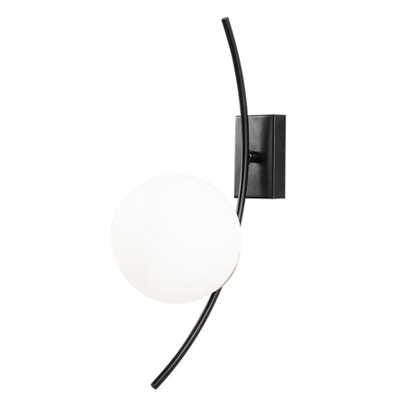 Aplica de perete Criva, Negru/Alb, 15x15x44 cm