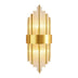Aplica de perete cu design elegant Fenzy, metal, aurie-alba, 20x60 cm