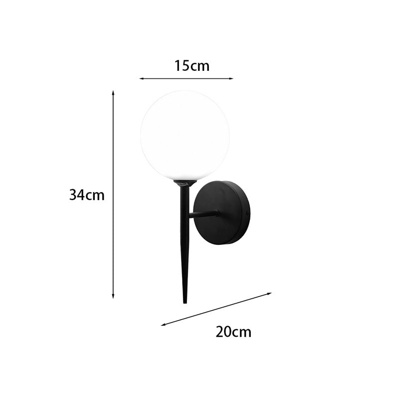 Aplica de perete cu iluminare G9 Kerlibin, metal, Negru-Alb, 13x18x34 cm, imagine suplimentara