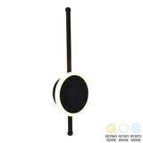 Aplica de perete cu LED Terzia, Metal, negru, 13x40 cm