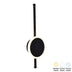 Aplica de perete cu LED Terzia, Metal, negru, 13x40 cm