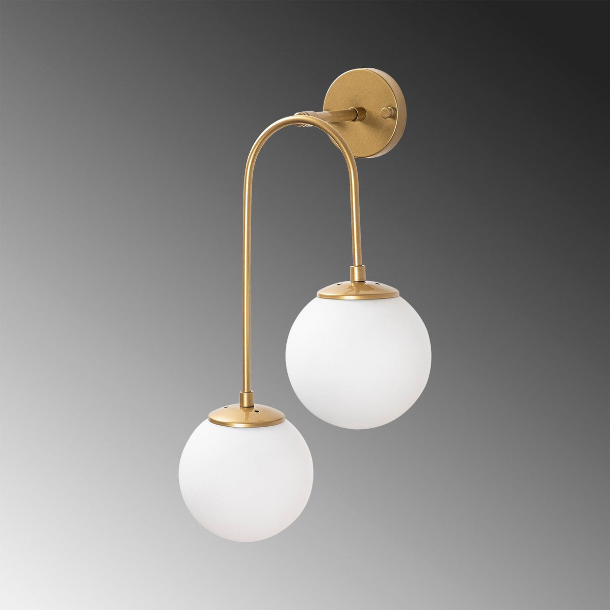 Aplica de perete Jel, Auriu, 15x15x55 cm