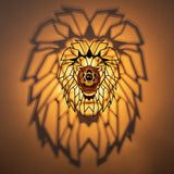 Aplica De Perete Lion, Negru, 39x12x49 cm