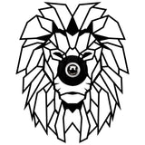Aplica De Perete Lion, Negru, 39x12x49 cm